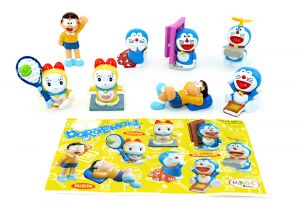 Figurensatz Doraemon mit 1 Beipackzetteln zur Serie (Sätze Europa)