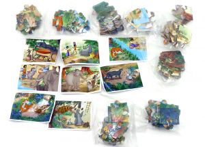 Dschungelbuch Puzzle mit 8 Puzzleecken und Anleitungen (Firma: Rübezahl und Koch)