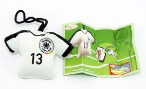Deutsche Fußballnationalmannschaft Trikot  der mit der Nummer 13 als Schlüsselanhänger