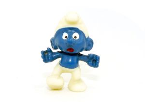 Stelzenlaufschlumpf in sehr dunkelblauer Bemalung - Farbvariante