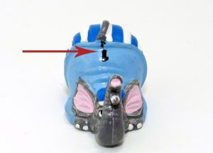 Paraden Pauli, wo die Rücknummer 1 viel zu weit unten aufgedruckt ist (Druckvariante)