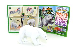 Eisbär aus der Serie Natoons (Beipackzettel Kennung VU262)