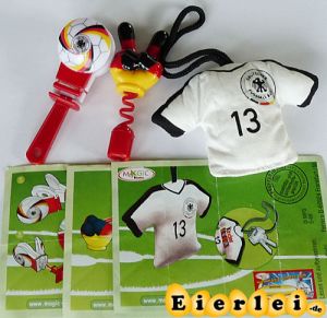 Deutschland Fanset mit Trikot und Beipackzezteln