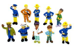 10er Figuen Set von FEUERWEHRMANN SAM