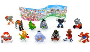 Satz Funny Family SPORTS mit Beipackzettel. 12 Figuren von Litschka Toys