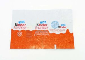 Kinder Überraschungsei Folie - Umverpackung aus den 90ern. Schirftzug ÜBERRASCHUNG noch nicht bunt