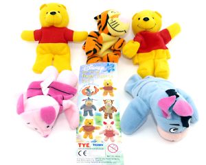 Disney Winnie the Pooh Finger Puppets Part 1. Alle 5 Fingerfiguren der Serie mit Beipackzettel