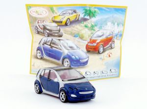 Smart forfour in blau - silber C-138 (Automodell)