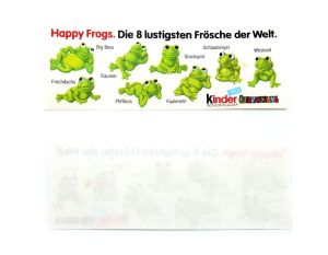 Original Beipackzettel der Happy Frogs von 1983