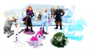 Komplettsatz mit 8 Figuren von Frozen 2 die Eiskönigin SD285A - VU340 mit allen Beipackzettel