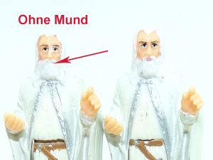 Gandalf von Herr der Ringe 3, wo der Mund nicht bemalt wurde (Ü-Ei Variante)