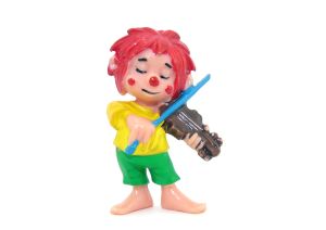 Pumuckl Lustiger Musikant mit brauner Geige in gutem Zustand