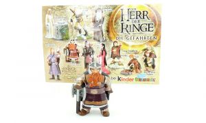 Gimli der Zwerg mit Beipackzettel (Herr der Ringe 1 - Die Gefährten)