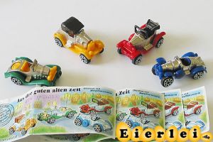 Satz Autos, aus der guten alten Zeit - mit BPZ