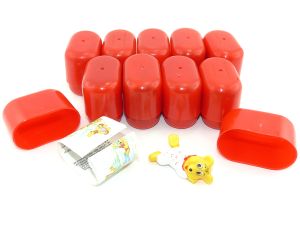 10 mal Haribo Figuren noch in roter Kapsel immer komplett