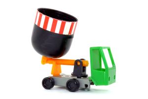 Spielwelten - Hafen: Der Hubwagen in grün mit Bottich und 2 Aufklebern
