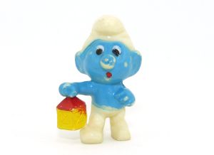 Hellblauer Nachwächterschlumpf (Ü-Ei Farbvariante)