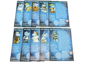 Satz Beipackzettel von Star Wars Hipperium. Alle 10 Zettel zur Serie