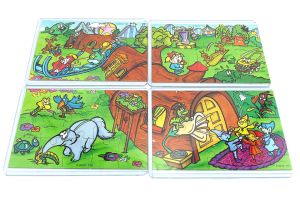 Spielzeug zweite Serie von 1999 als Europa Superpuzzle mit 4 Beipackzetteln (60 Puzzleteile - K00 n112 - 115)