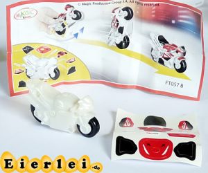 Sprinty Motorad in weiß Honda FT057B mit Aufkleber und BPZ