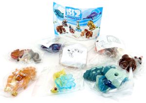 ICE AGE II Satz, wo die Figuren noch OVP sind mit einem Beipackzettel und allen Bauanleitungen