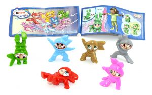 Satz Ninja Kids aus Israel + 6 Beipackzetteln und Aufklebern (Komplettsatz)