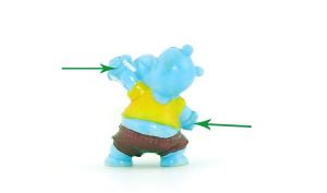 Expandergriffe unbemalt von Pudding Paul (Happy Hippo im Fitness Fieber)