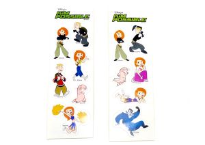 Disneys KIM POSSIBLE Aufkleber - Sticker. Insgesamt 12 kleine Aufkleber