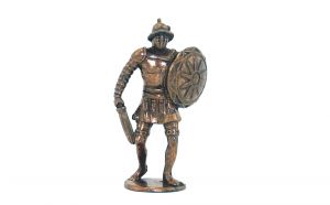 Legionär mit Bogen und Schwert verkupfert von den Römern (Metallfigur)