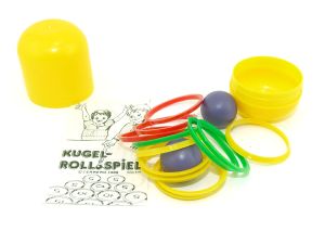 Kugel Rollspiel in Kapsel mit Beipackzettel (Alte Ü-Ei Inhalte - Bermes-Design)