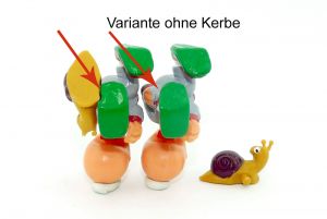 Läufer mit steckbarer Schnecke (Ü-Ei Variante)