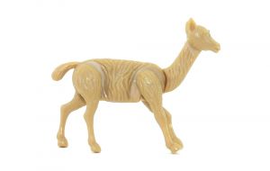 Lama aus hellern Material  "Tiere Amerikas von 1992" (Steckfigur)