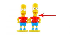 Bart Simpsons mit langen Hals (Ü-Ei Variante)