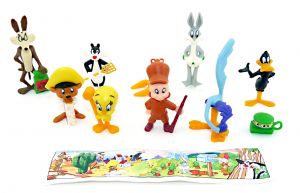 Looney Tunes Steckfiguren von 1996 mit 1 Beipackzetteln (Sätze Europa)