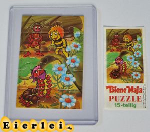Puzzleecke unten links von Biene Maja mit BPZ (Rarität)