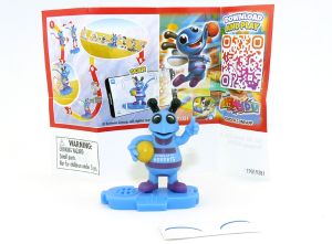 NBA Maskottchen der HORNETS Charrlotte aus den USA mit Beipackzettel aus dem Kinder Joy Ei (Kennung VD351)