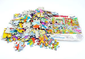 Maxi Ei Puzzle Happy Hippo Hollywood mit Beipackzettel (Puzzle)