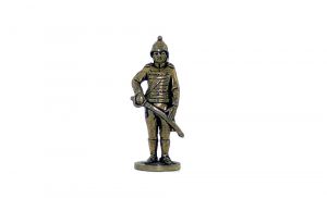 Husar aus Messing 40mm. Britisch Indien 1900 (Metallfiguren)