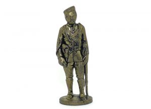 Offizier Figur aus Messing ohne Kennung (Metallfiguren)