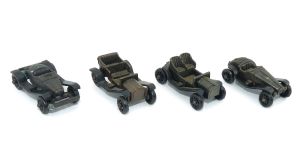 Satz brünierte Metall Autos aus dem Überraschungsei (Metallfiguren)
