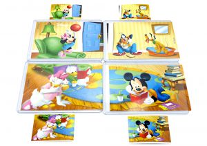 Micky und Friends Puzzle von Rübezahl mit 4 Bauanleitungen (Komplett - Superpuzzle)