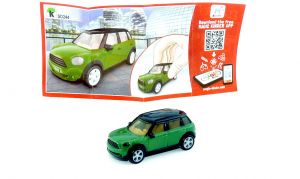 Modellauto vom BMW Mini in grün 2016 / 2017 mit Beipackzettel - SD244