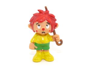Pumuckl Figur als Regenkobold ohne Schirm. Pin und Lack der Figur in Top Zustand