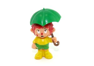  Original Pumuckl Figur mit Schirm aus der Serie Der Kobold Pumuckl (mit Garantieschein)