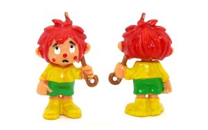 Pumuckl Figur als Regenkobold in Top Zustand ohne Schirm