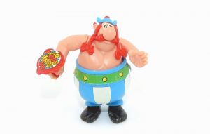 Steckfigur von Obelix mit Blumen (Asterix 1991 EU)