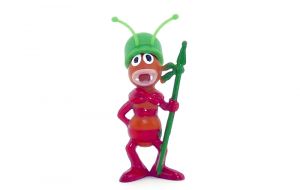Oberst Emsig mit grünen Helm aus der Serie Die Biene Maja