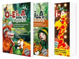 O-Ei-A 3er Bundle 2026/27 - O-Ei-A Figuren, Spielzeug + Spezial. Das Ü-Ei Preisführer Set  (Dreier Bundle)