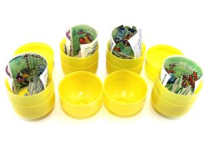 Alle 4 Puzzleecken der Dribbel Boys noch in original Kapseln (60 Puzzleteile)