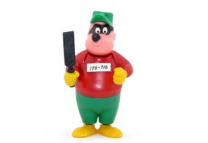 Panzerknacker mit Feile in grün aus der Serie "Donald und seine Freunde" von 1988 EU
